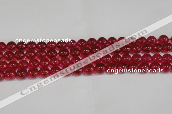 CNC413 15.5 inches 10mm round dyed natural white crystal beads