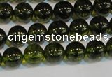 CNC430 15.5 inches 4mm round dyed natural white crystal beads