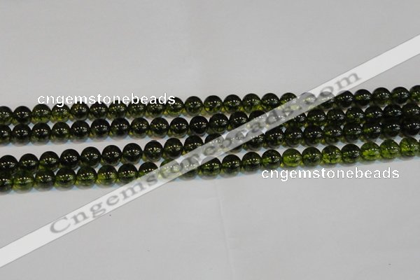 CNC431 15.5 inches 6mm round dyed natural white crystal beads