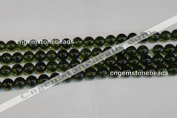 CNC434 15.5 inches 12mm round dyed natural white crystal beads