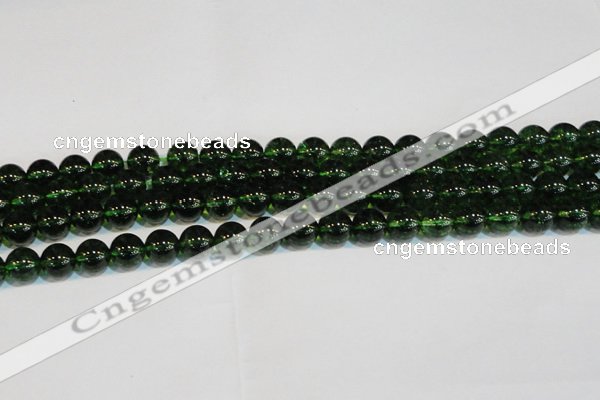 CNC442 15.5 inches 8mm round dyed natural white crystal beads