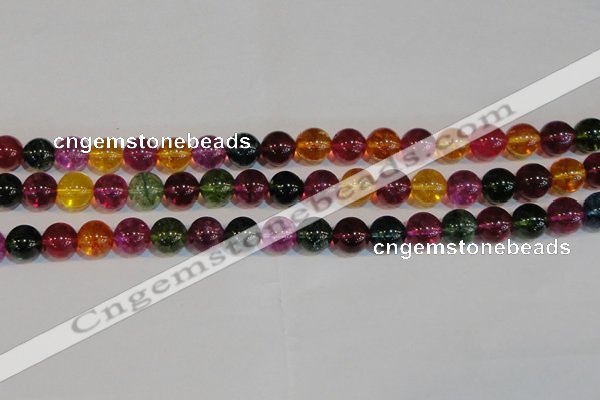 CNC453 15.5 inches 10mm round dyed natural white crystal beads