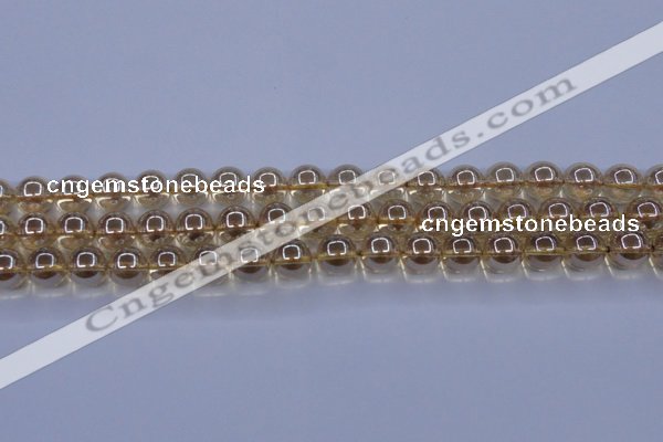 CNC503 15.5 inches 10mm round dyed natural white crystal beads