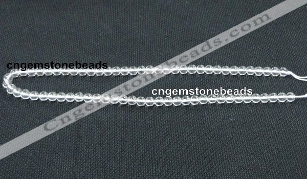 CNC58 15.5 inches 6mm round grade A natural white crystal beads