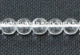 CNC59 15.5 inches 10mm round grade A natural white crystal beads