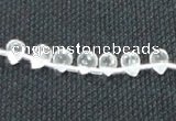 CNC64 5*7mm faceted teardrop grade A natural white crystal beads