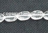 CNC70 15 inches 10*14mm oval grade A natural white crystal beads