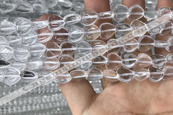 CNC726 15.5 inches 8*8mm heart white crystal beads wholesale