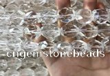CNC806 14*18mm - 18*20mm faceted nuggets white crystal beads
