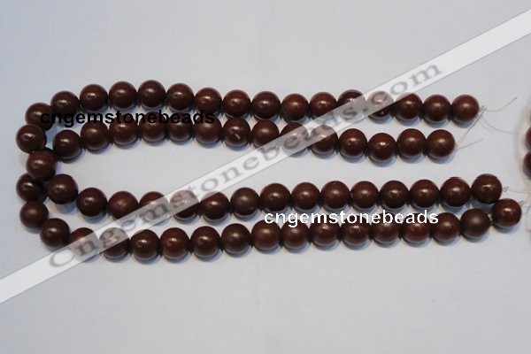 CNE08 15.5 inches 6mm round red stone needle beads wholesale