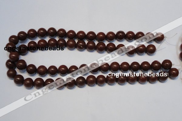 CNE14 15.5 inches 16mm round red stone needle beads wholesale