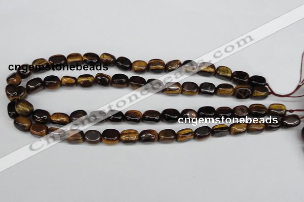 CNG01 15.5 inches 9*12mm nuggets yellow tiger eye gemstone beads