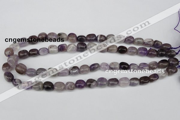 CNG04 15.5 inches 9*12mm nuggets amethyst gemstone beads