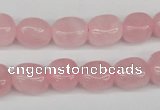 CNG07 15.5 inches 9*12mm nuggets rose quartz gemstone beads