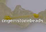 CNG1002 15.5 inches 15*25mm - 25*30mm nuggets lemon quartz beads