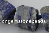 CNG1012 15.5 inches 15*25mm - 25*30mm nuggets lapis lazuli beads