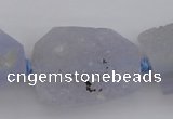 CNG1018 15.5 inches 18*25mm - 25*35mm nuggets blue chalcedony beads