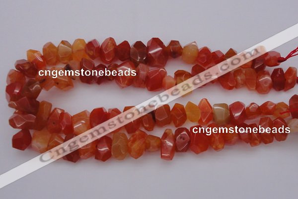 CNG1025 15.5 inches 10*14mm - 15*20mm faceted nuggets carnelian beads