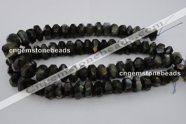 CNG1035 15.5 inches 12*16mm - 15*22mm faceted nuggets labradorite beads