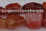 CNG1040 15.5 inches 13*18mm - 15*20mm faceted nuggets carnelian beads