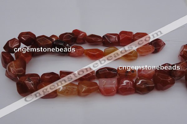 CNG1040 15.5 inches 13*18mm - 15*20mm faceted nuggets carnelian beads