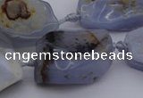CNG1042 15.5 inches 15*20mm - 30*40mm nuggets blue lace agate beads