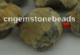 CNG1045 15.5 inches 15*20mm - 25*35mm nuggets inkstone fossil beads