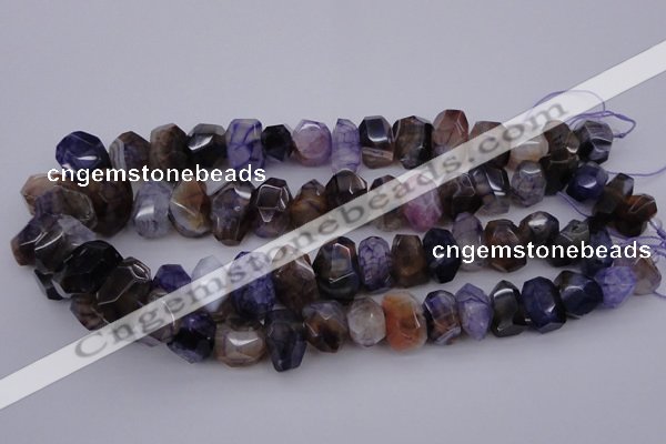 CNG1071 15.5 inches 10*14mm - 15*20mm faceted nuggets agate beads