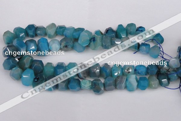 CNG1078 15.5 inches 10*14mm - 15*20mm faceted nuggets agate beads