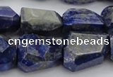 CNG1088 15.5 inches 15*20mm - 18*25mm faceted nuggets lapis lzuli beads