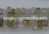 CNG1105 15.5 inches 5*8mm - 6*12mm faceted nuggets mixed quartz beads