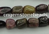 CNG1107 15.5 inches 8*12mm - 10*14mm nuggets tourmaline beads