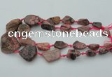 CNG1110 15.5 inches 10*15mm - 25*35mm nuggets rhodochrosite beads