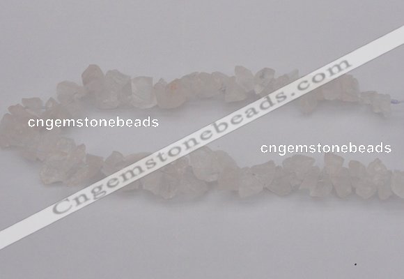 CNG1115 15.5 inches 8*12mm - 13*18mm nuggets white crystal beads