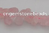 CNG1119 15.5 inches 8*12mm - 13*18mm nuggets rose quartz beads