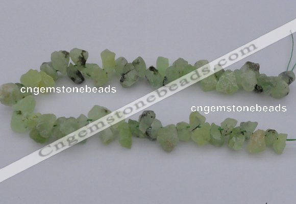 CNG1120 15.5 inches 8*12mm - 13*18mm nuggets green rutilated quartz beads