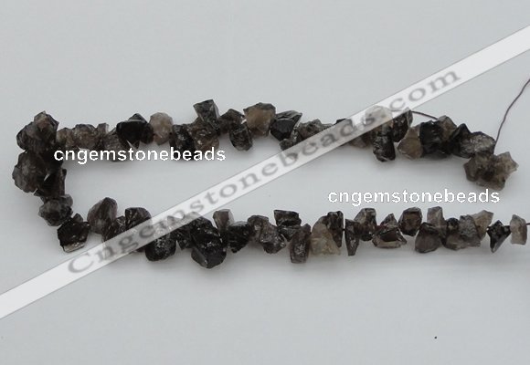 CNG1122 15.5 inches 8*12mm - 13*18mm nuggets smoky quartz beads