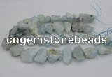 CNG1125 15.5 inches 12*16mm - 20*25mm nuggets aquamarine beads