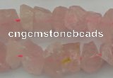 CNG1132 15.5 inches 8*12mm - 13*18mm nuggets rose quartz beads