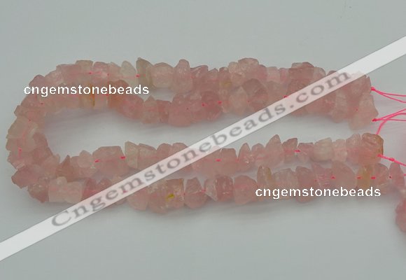 CNG1132 15.5 inches 8*12mm - 13*18mm nuggets rose quartz beads