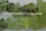 CNG1136 8*12mm - 13*18mm nuggets green rutilated quartz beads