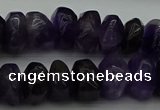 CNG1180 15.5 inches 6*14mm - 8*14mm nuggets amethyst beads