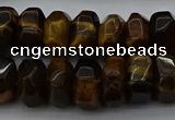 CNG1185 15.5 inches 6*14mm - 8*14mm nuggets yellow tiger eye beads