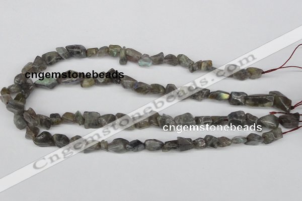 CNG12 15.5 inches 8*14mm nuggets labradorite gemstone beads