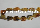 CNG1201 15.5 inches 20*30mm - 25*35mm freeform agate beads