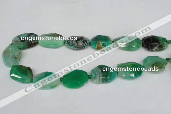 CNG1204 15.5 inches 20*30mm - 25*35mm freeform agate beads