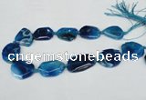 CNG1205 15.5 inches 20*30mm - 30*40mm freeform agate beads