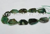 CNG1206 15.5 inches 20*30mm - 30*40mm freeform agate beads