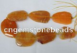 CNG1211 15.5 inches 35*45mm - 45*55mm freeform agate beads