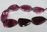 CNG1212 15.5 inches 30*45mm - 40*50mm freeform agate beads